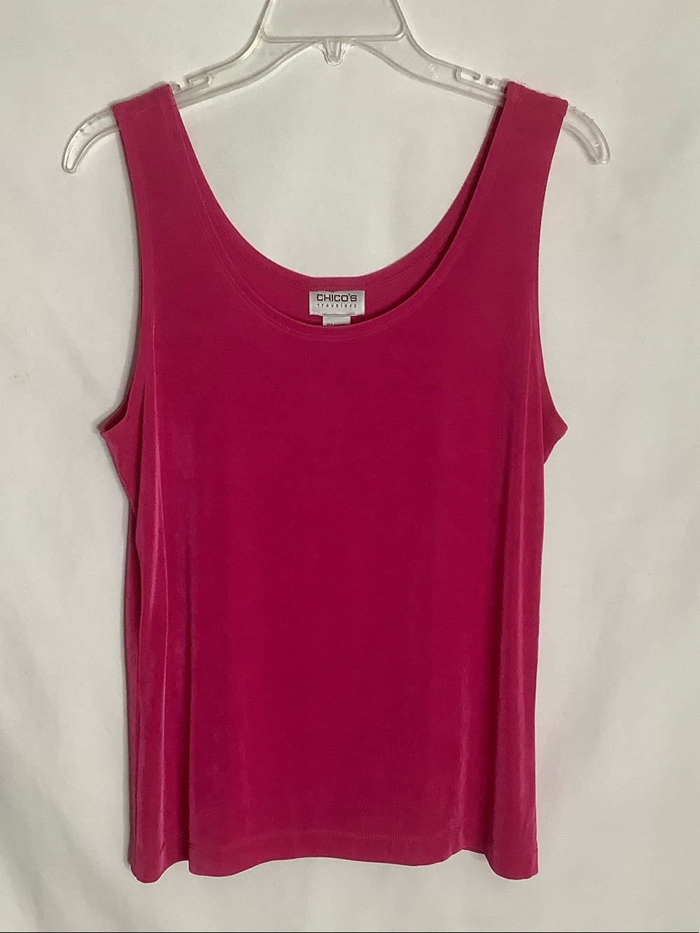 Chico's Travelers Bright Magenta Sleeveless Tank Top Size L / 12